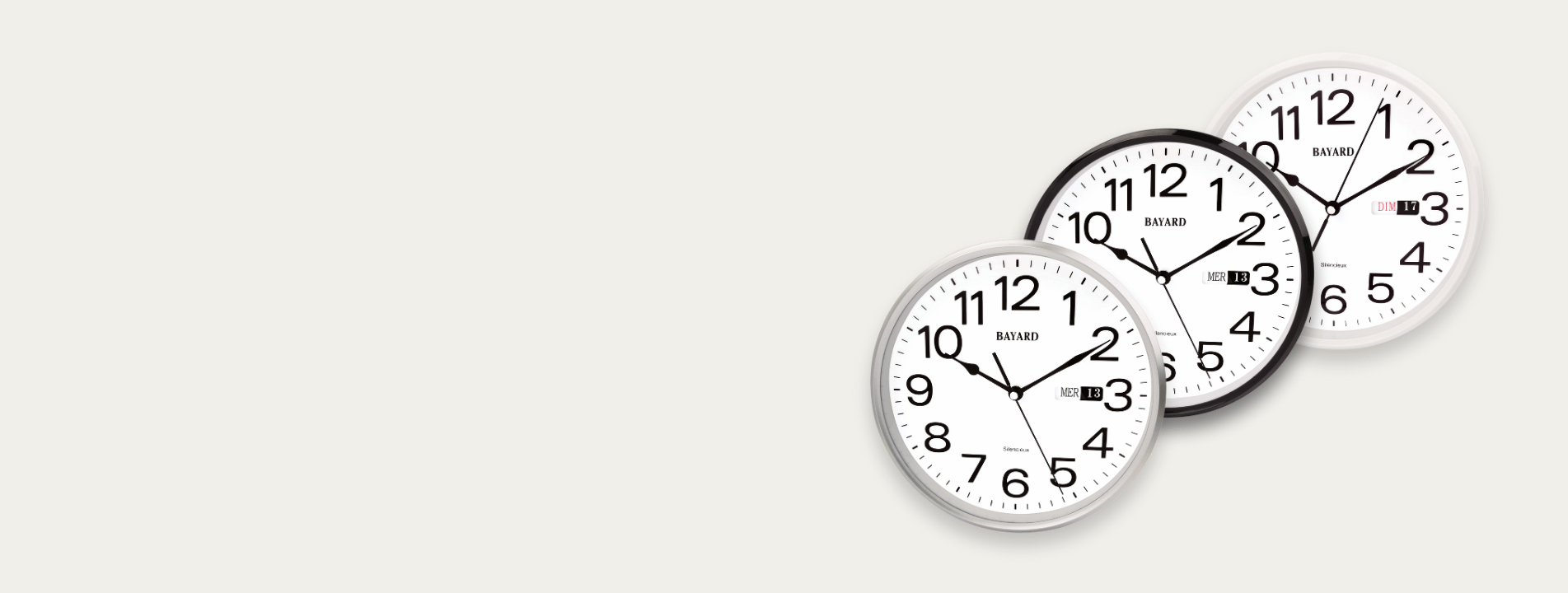 Horloge murale calendrier RS17 bayard